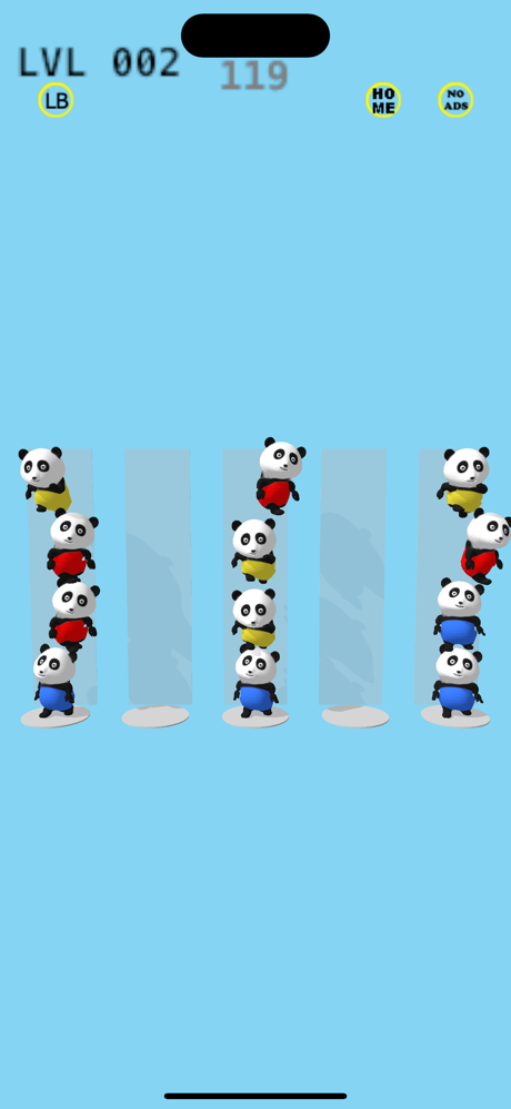 Panda Sort - Puzzle Game screenshot 2