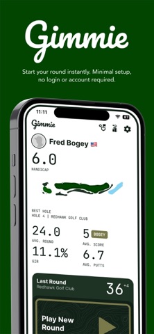 Gimmie: The AI Golf Caddie screenshot