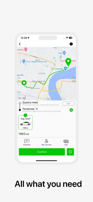 Urban Taxi client screenshot 2