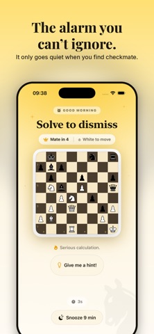 MateWake: Chess Alarm Clock iPhone screenshot