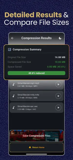 Audio Compressor: MP3 Reducer screenshot 3