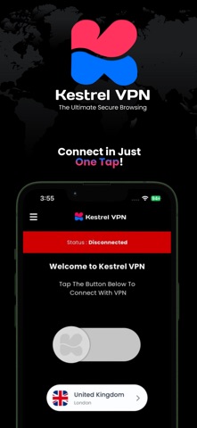 KestrelVpn: Secure Private VPN Screenshot 1 of 3