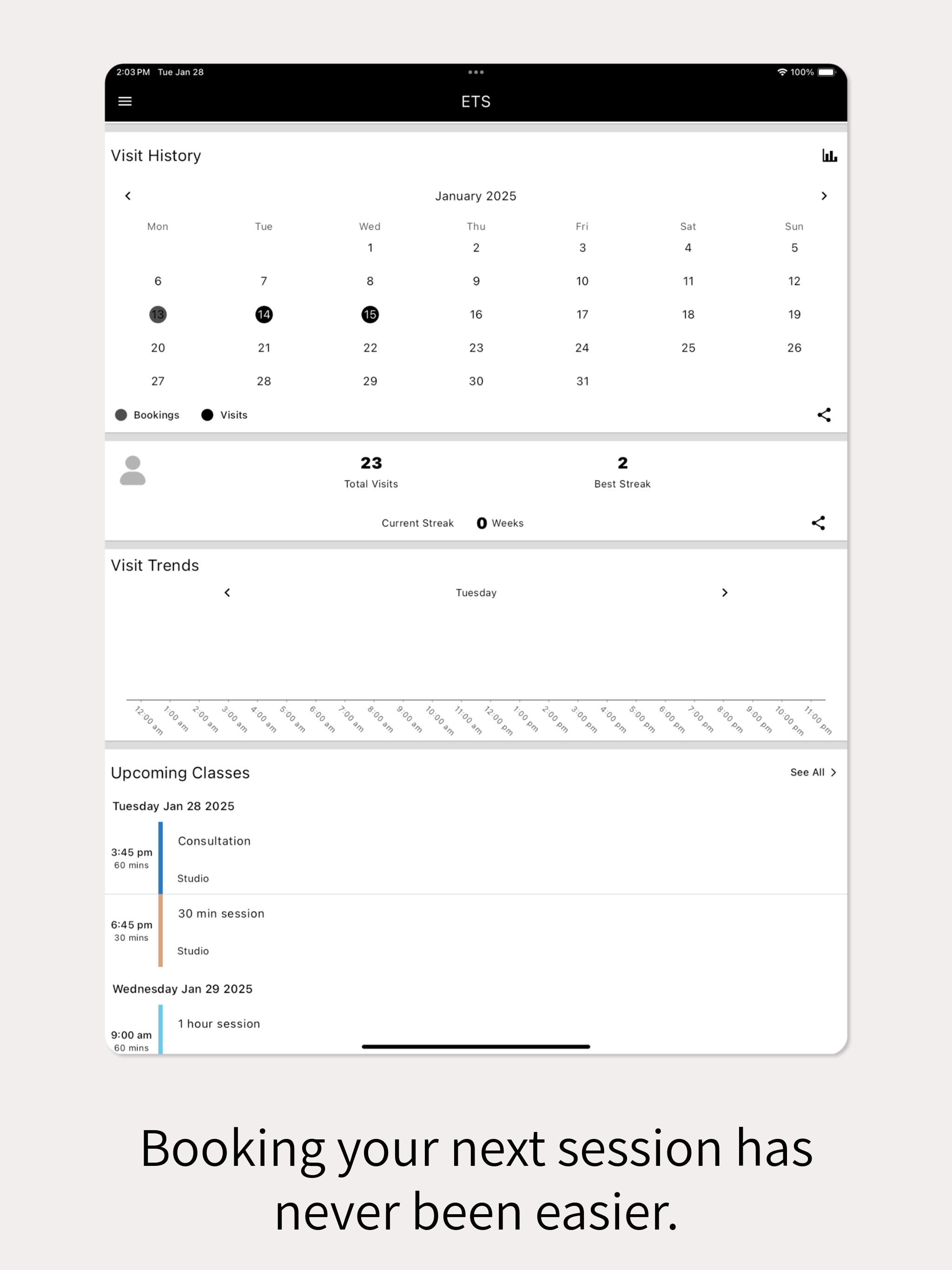ETS Performance Athlete Portal