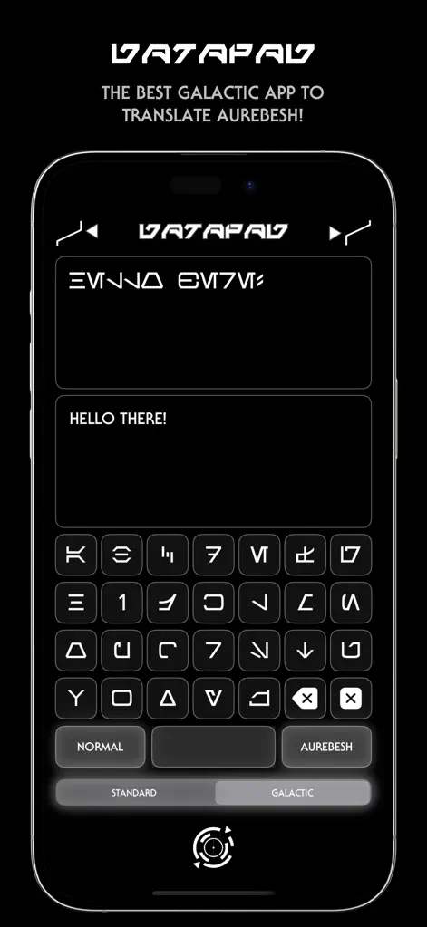 Datapad | Aurebesh Translator - Entertainment App | MWM