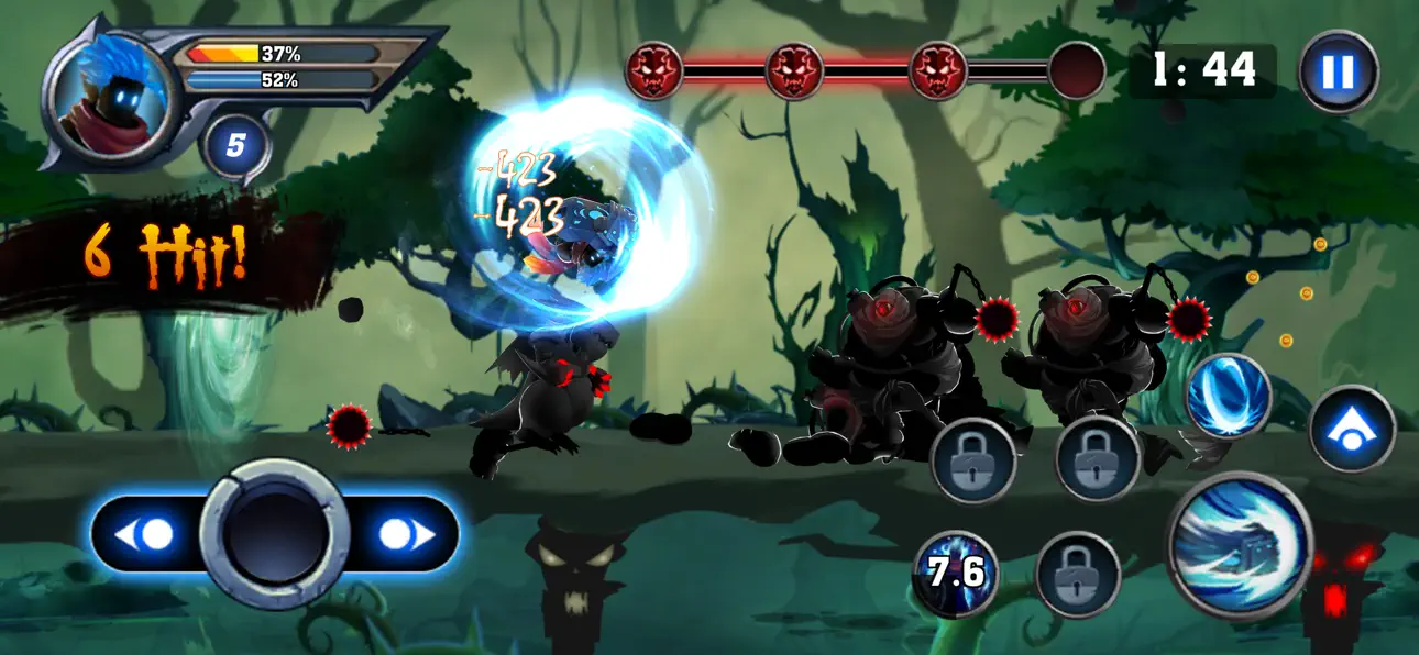 Dragon Shadow Knight iOS Mod IPA screenshot 1 - iOS game interface