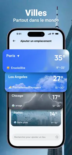 Capture d'écran de Weatherly:Forecast&Radar sur iPhone 4