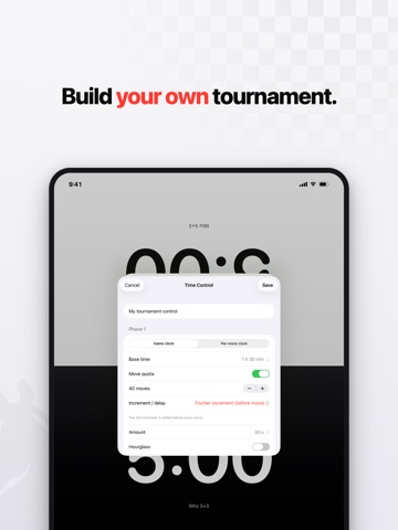 Chess Clock: Blitz Timer iPad screenshot