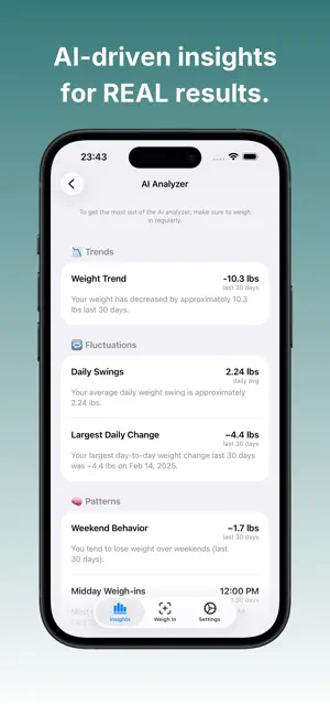 SnapScale: AI Weight Tracker screenshot 2
