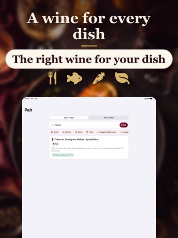 Wine Scanner app: Grappi iPad screenshot