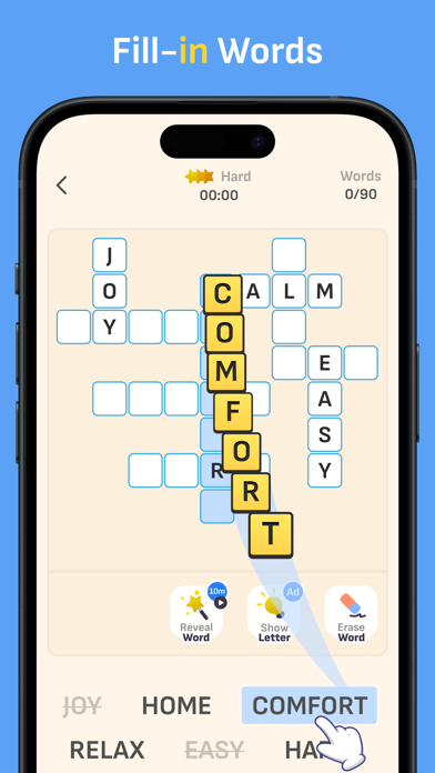 Fill-in Word- Crossword Puzzle Screenshot