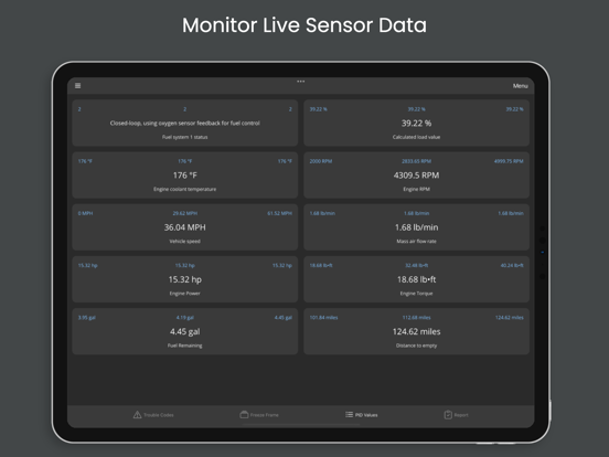 OBD Fusion iPad app afbeelding 8