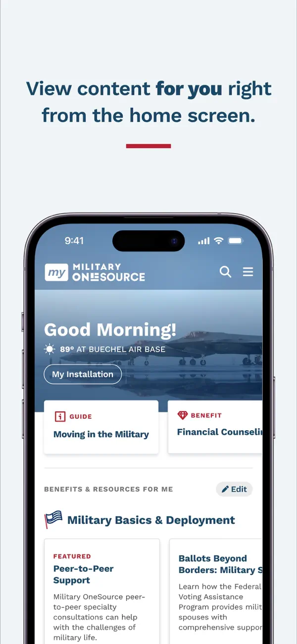 Screenshot #3 pour My Military OneSource