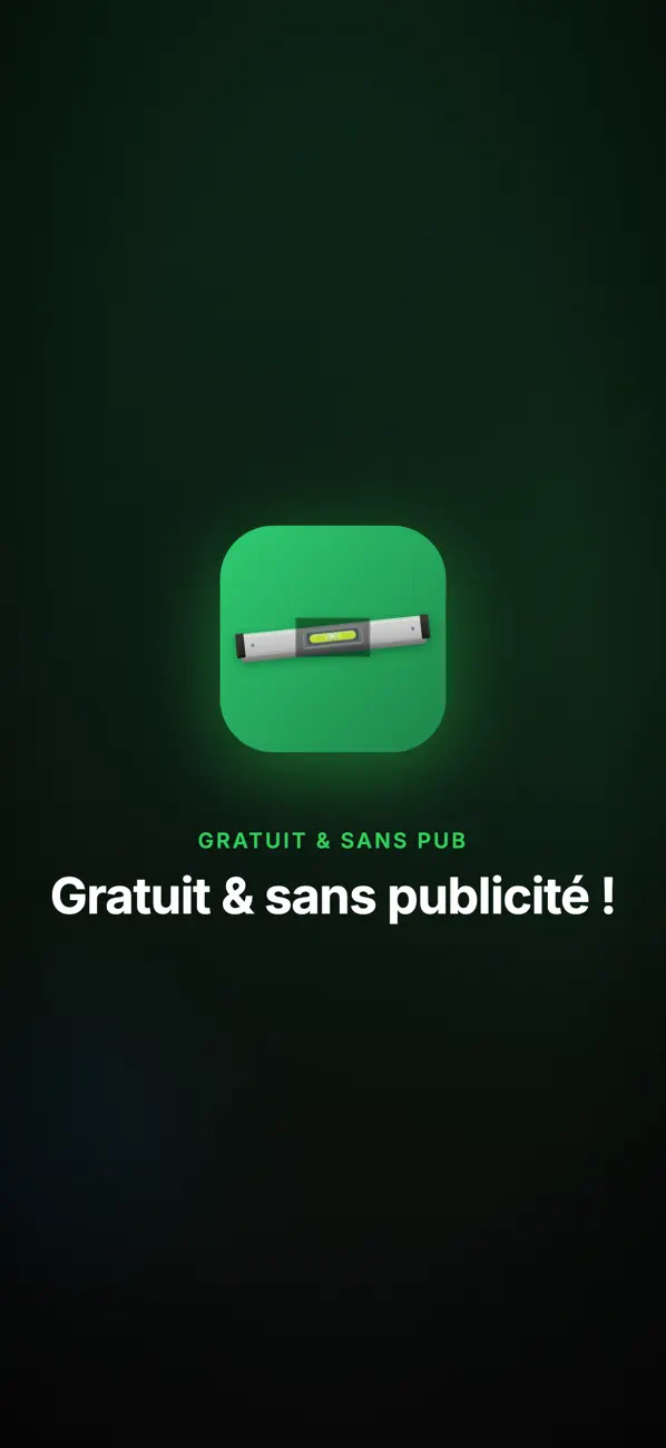 Screenshot #2 pour Niveau à bulle: Inclinomètre