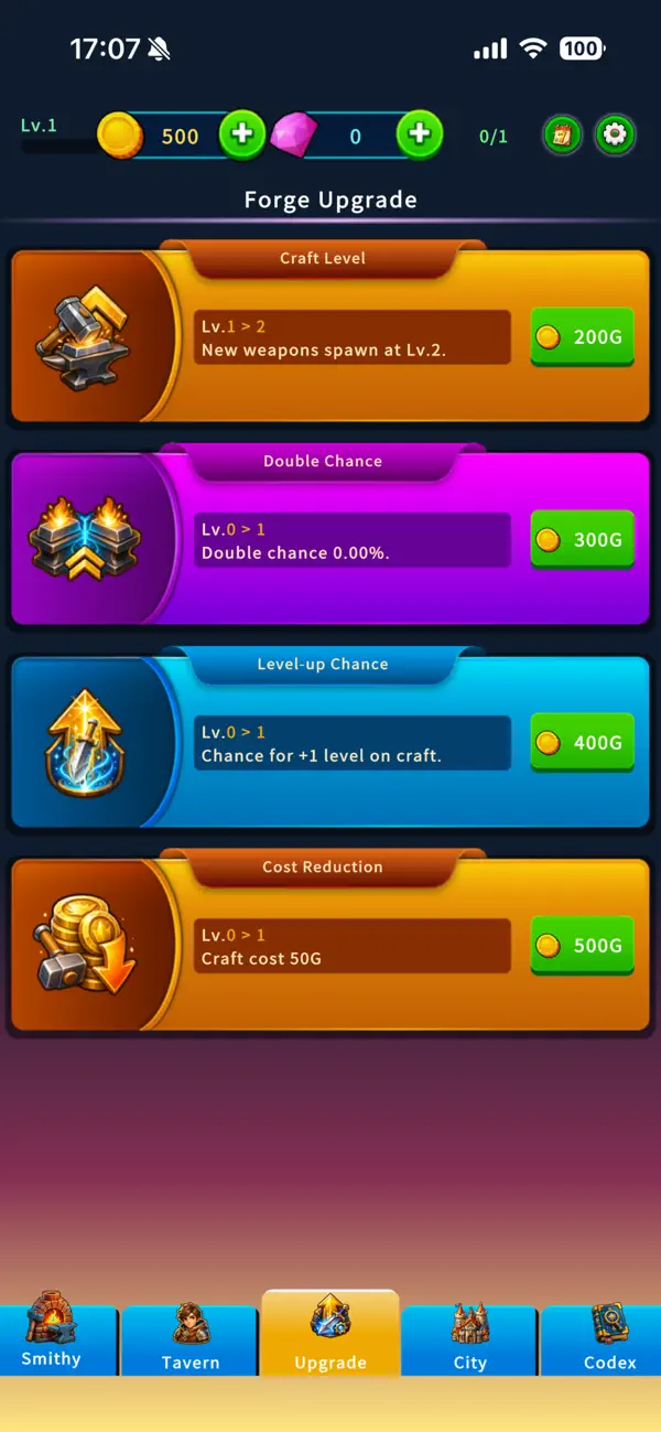 #4. Merge Blacksmith Idle (iOS) By: Keecon