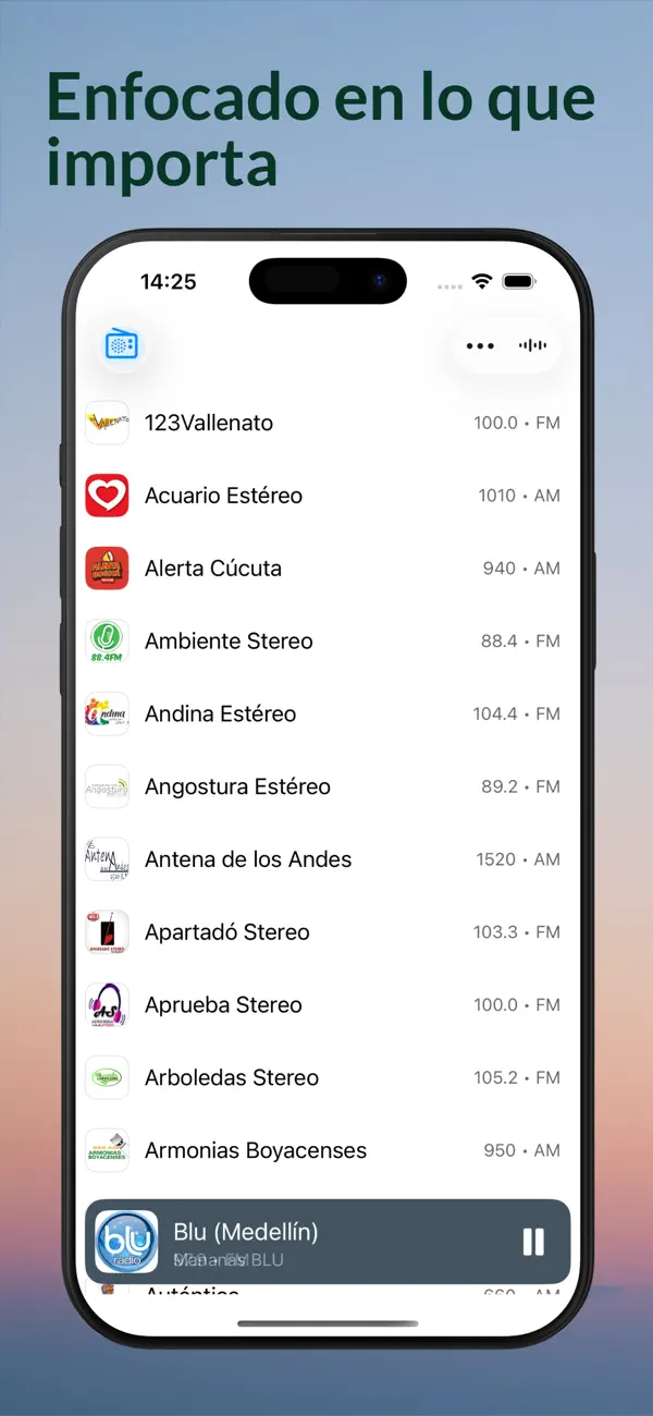 Screenshot #1 pour Radios Colombia - AM y FM