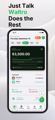 Waltro: Expense Budget Tracker Screenshot 1 of 5