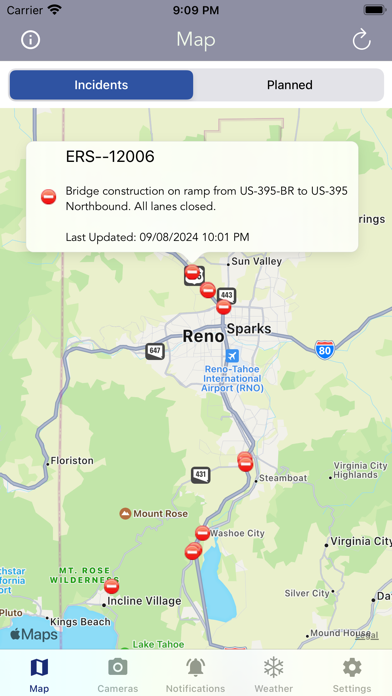 Nevada 511 Road Conditions Screenshot 1 - AppWisp.com Nevada 511 Road Conditions Screenshot 1 - AppWisp.com