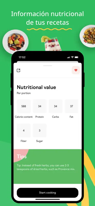 iCook: Recetas saludables/Menu screenshot 6 of 8