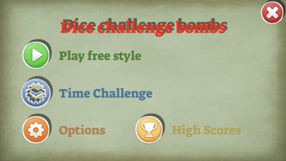 Dice challenge bombs Screenshot