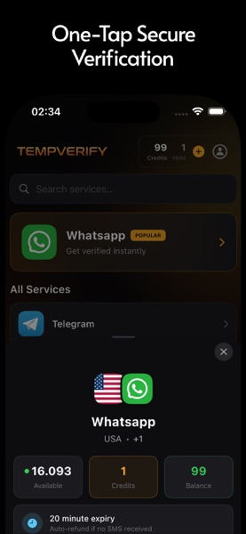 【图】TempVerify:短信验证码验证(截图2) 【图】TempVerify:短信验证码验证(截图2)