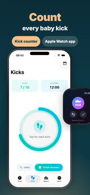 Contraction Timer & Kick Count screenshot 2