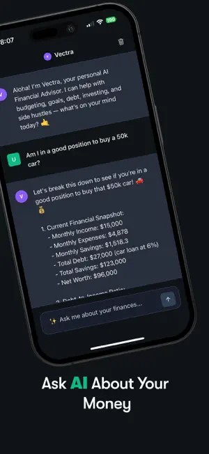 VectorFi: AI Expense Tracker screenshot 3