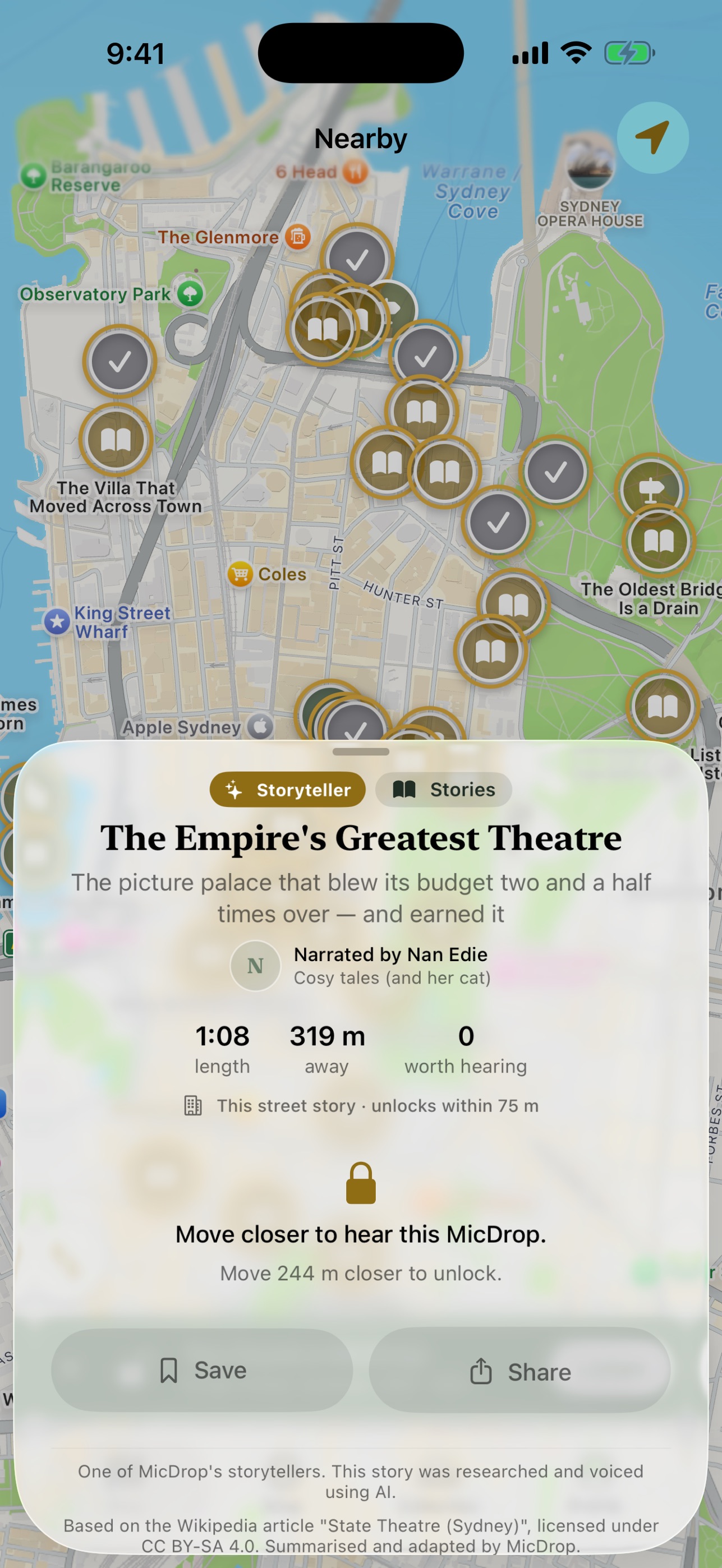 Screenshot 3 of MicDrop — Stories in Places