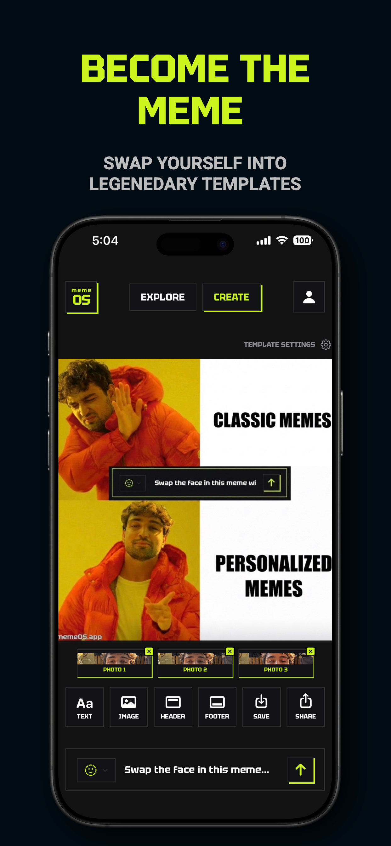 MemeOS: AI Meme Maker & Editor