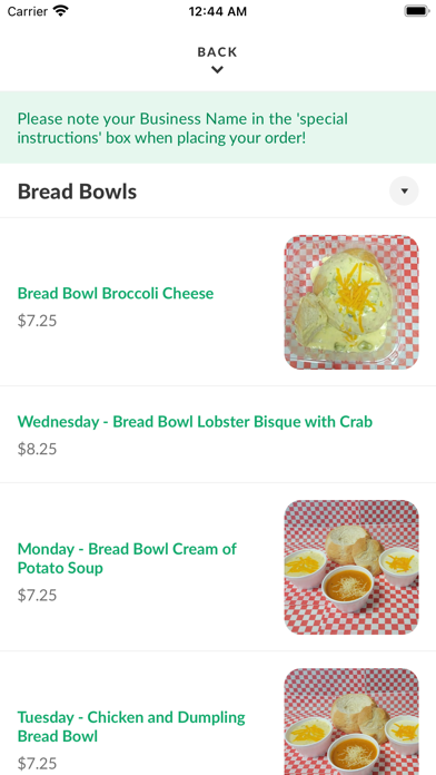 Gazebo Creekside Cafe iPhone screenshot 3 - Food & Drink app