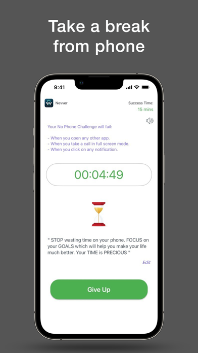 Screenshot #3 pour Nevver – Phone Lock & Focus