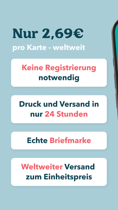 Screenshot #3 pour Postkarten App – neocards