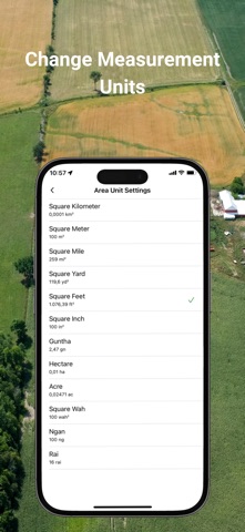 GPS Area Measure: GLandGo iPhone screenshot