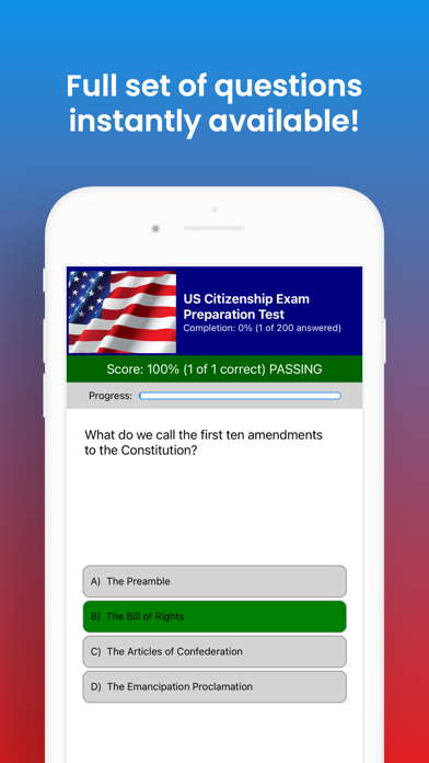 US Citizenship Exam Screenshot