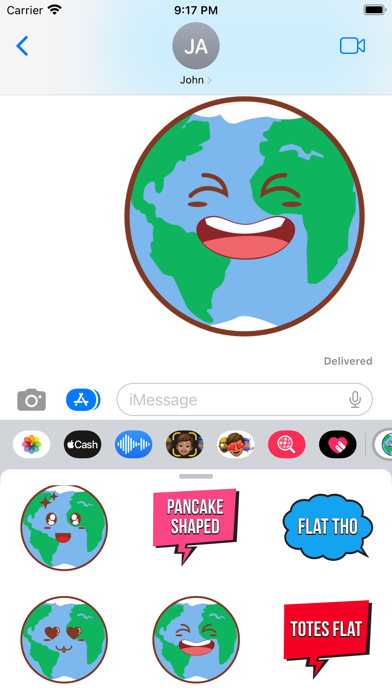 Screenshot #3 pour Flat Earth World Stickers
