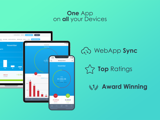 MoneyControl Spending Tracker iPad app afbeelding 2