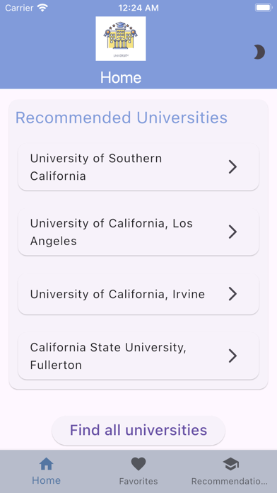 Screenshot #1 pour CollegeMatcher