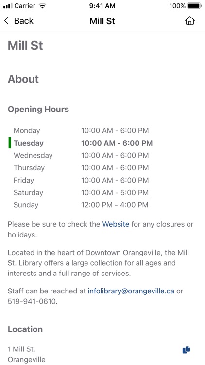 Orangeville Public Library, ON screenshot-5