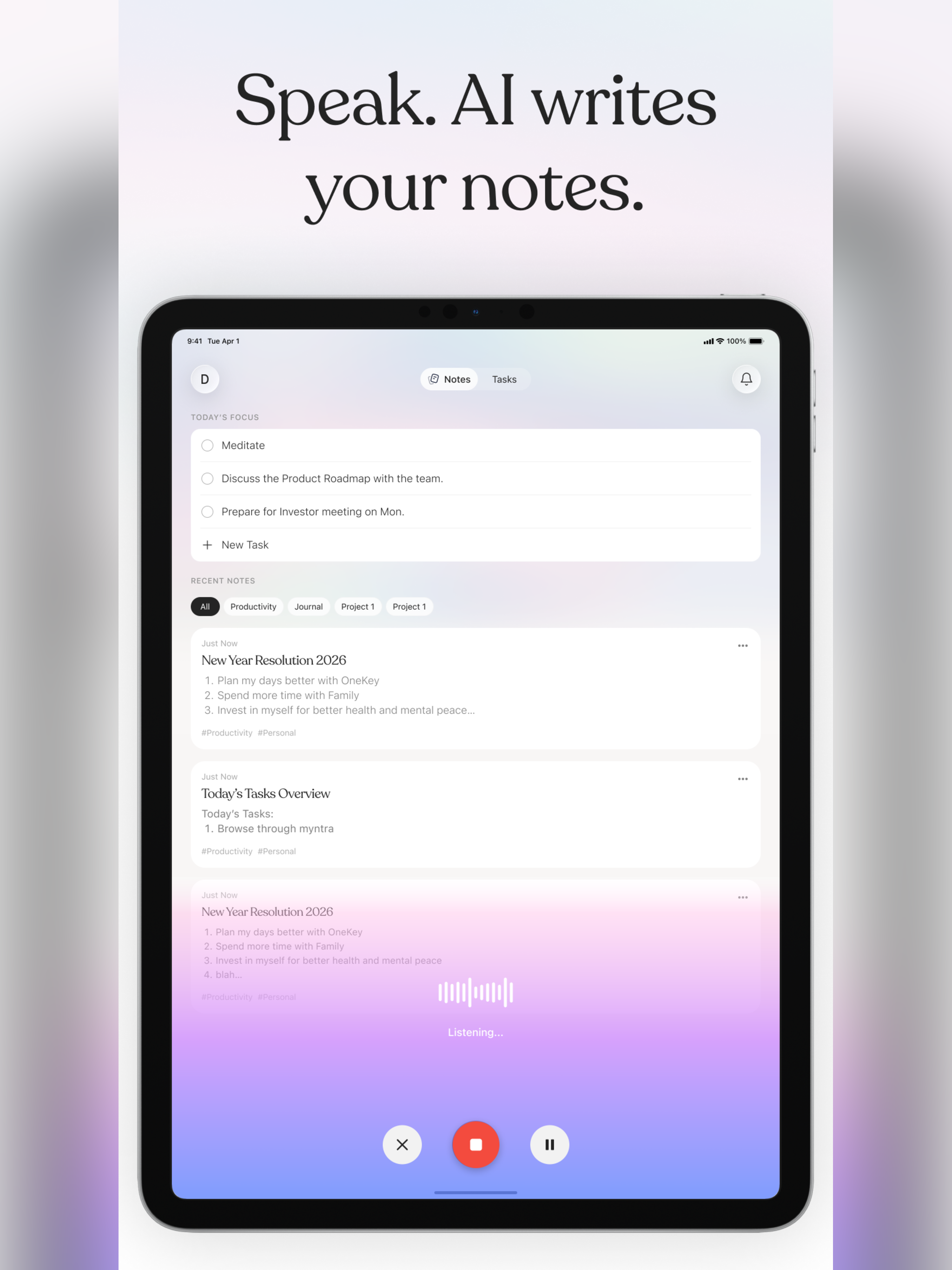 AI Voice Notes - OneKey screenshot 12