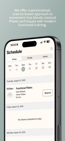 Haven Pilates FL Screenshot 4 of 5