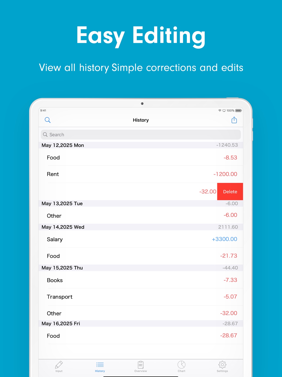 Easy Budget Money Tracker Zeny ipad screenshot 3