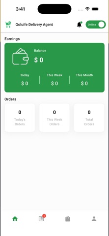 Goluife Delivery Agent screenshot