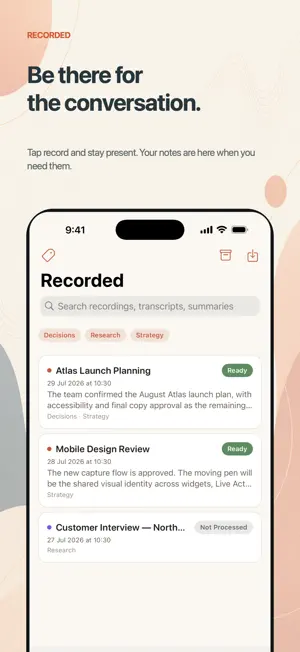 Recorded AI: Meeting Notes screenshot 1