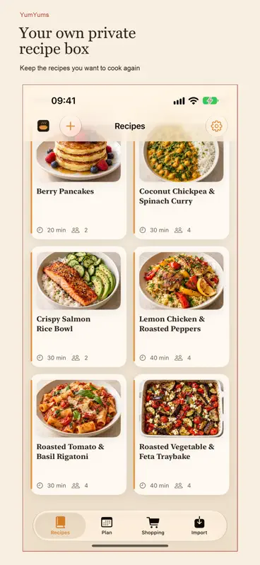 YumYums: Recipe Manager screenshot 1 of 6