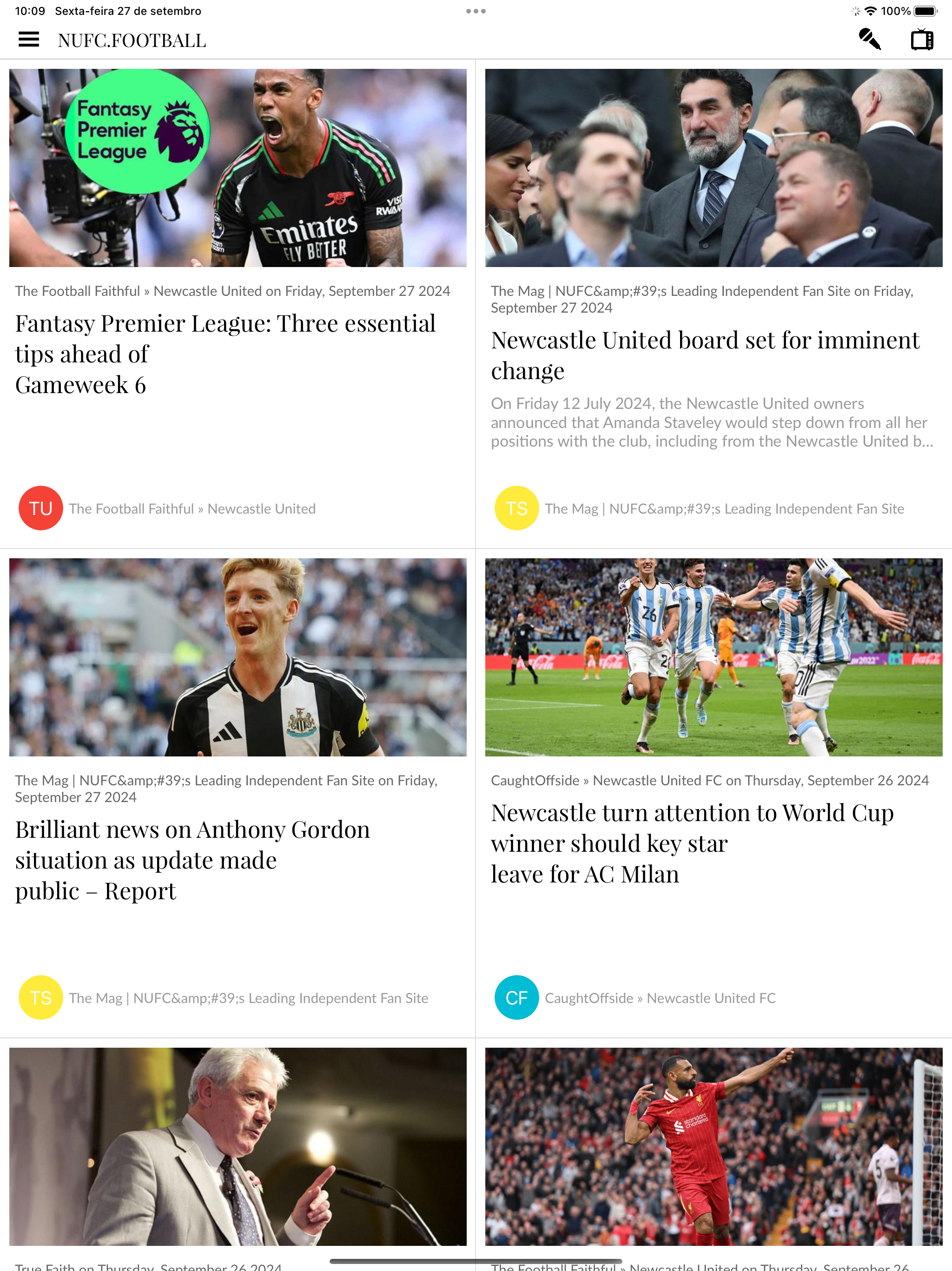 NUFC FOOTBALL