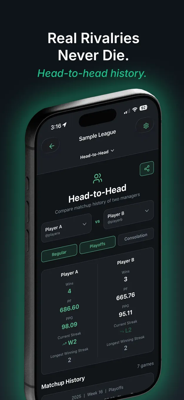 LeagueVault App Store screenshot 5