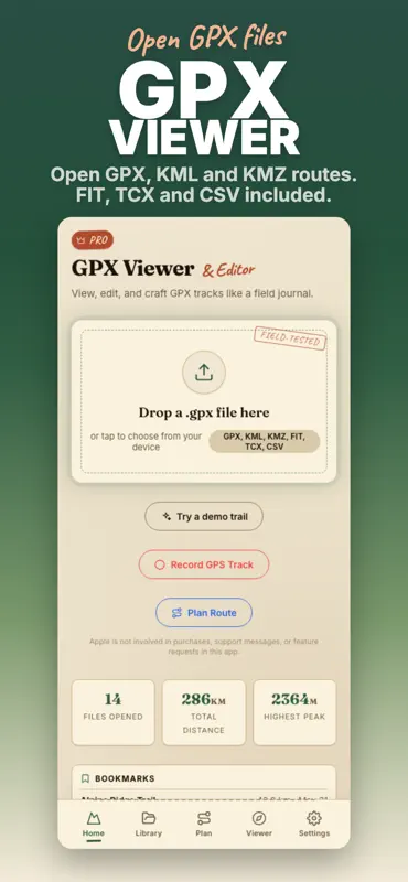 GPX Viewer · GPX Opener Reader screenshot 1 of 5
