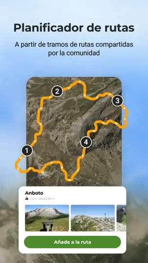 Captura de pantalla de Wikiloc - Rutas Del Mundo en iPhone 5