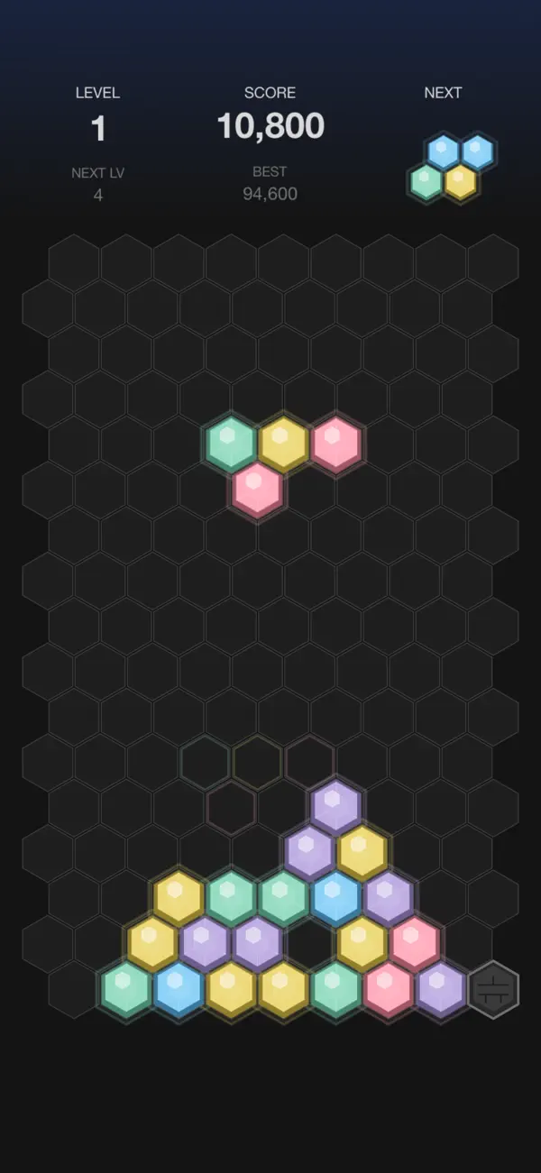 Screenshot #2 pour Hexell - Relax Block Puzzle