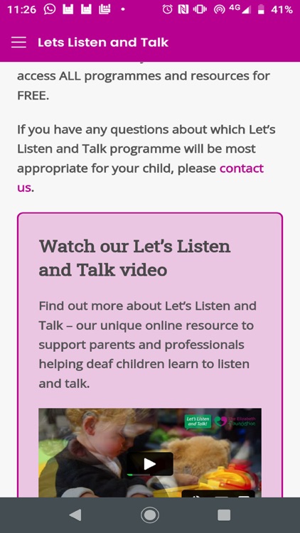 Let's Listen and Talk