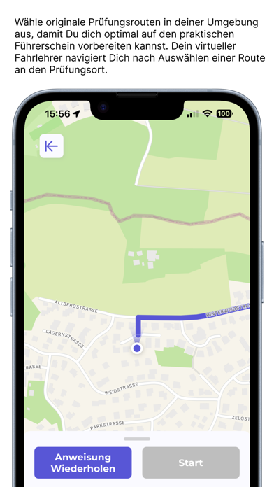 Prüfungsrouten Screenshot